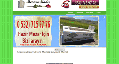 Desktop Screenshot of ankarahazirmezar.com