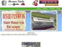 Tablet Screenshot of ankarahazirmezar.com